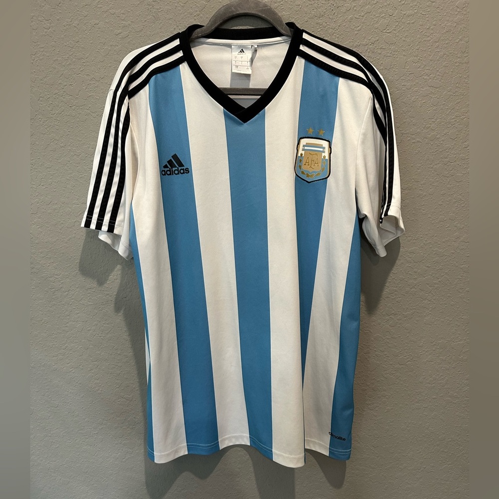 Adidas Argentina 2014 Season Jersey Men’s Sz L